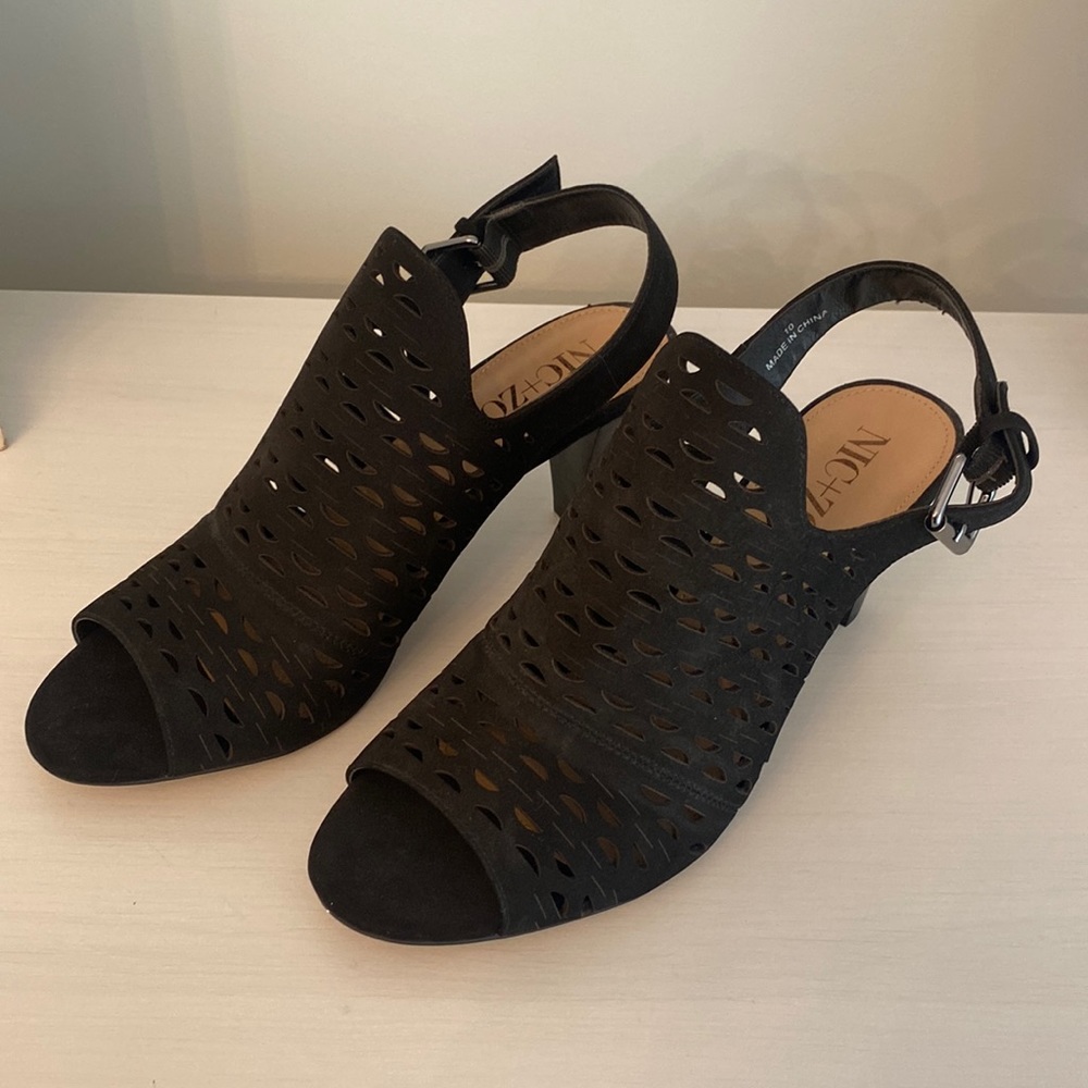 Nic and Zoe cut out heeled sandal